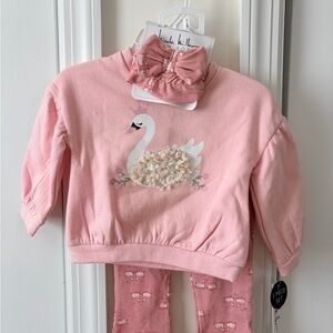 Nicole Miller Pink Baby Outfit Set